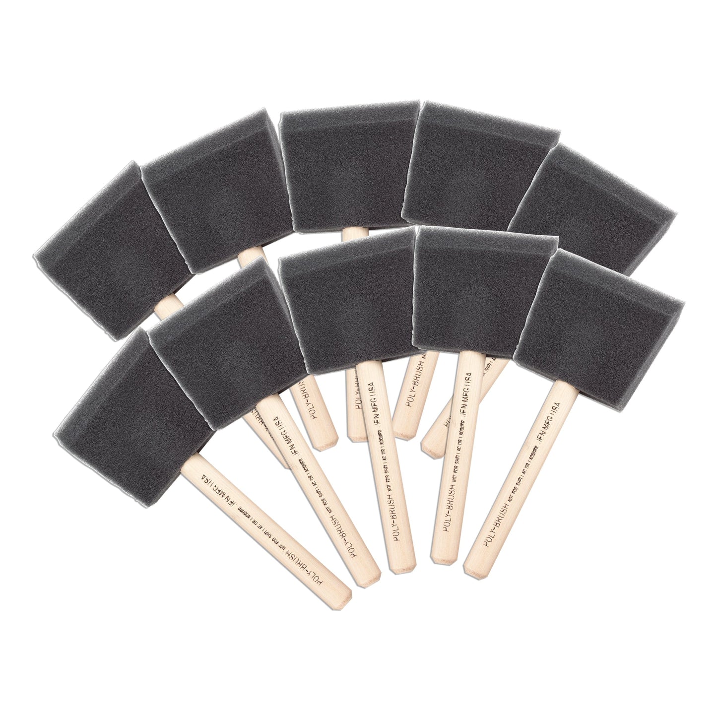 Foam Brush - 10 Piece